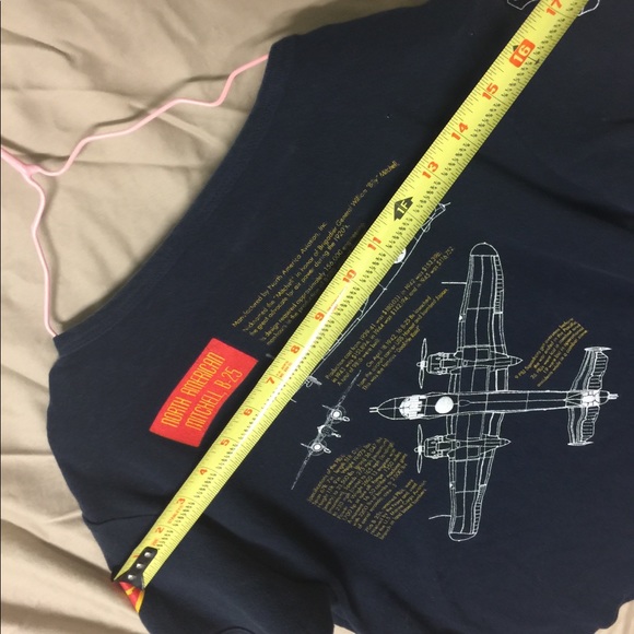 Rare Usmc Caf Ghost Squadron Midland Tx b-25 Top - Picture 7 of 8